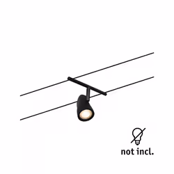 Paulmann 94470 spot d'éclairage Spot lumineux sur rail Noir, Chrome GU5.3