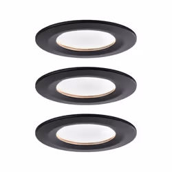 Paulmann 94474, Spot lumineux encastrable, 1 ampoule(s), LED, 10 W, 2700 K, Noir