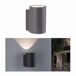 Paulmann 94500 éclairage extérieur Éclairage mural extérieur Ampoule(s) non remplaçable(s) LED Noir F