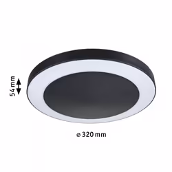 Paulmann Circula éclairage de plafond Anthracite LED D