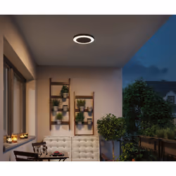 Paulmann 94526 éclairage extérieur Éclairage de plafond extérieur Ampoule(s) non remplaçable(s) LED Anthracite E - Vue supplémentaire 4