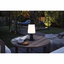 Paulmann Ilanga lampe de table 2,1 W LED F Anthracite, Blanc