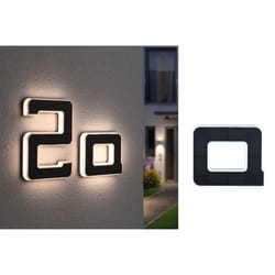Paulmann Letter A Éclairage mural extérieur Ampoule(s) non remplaçable(s) LED Noir