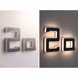 Paulmann Letter A Éclairage mural extérieur Ampoule(s) non remplaçable(s) LED Noir