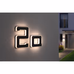Paulmann Letter A Éclairage mural extérieur Ampoule(s) non remplaçable(s) LED Noir - Vue supplémentaire 7