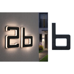 Paulmann Letter B Éclairage mural extérieur Ampoule(s) non remplaçable(s) LED Noir