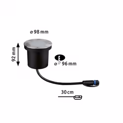 Paulmann 94716 spot d'éclairage Spot lumineux encastrable Anthracite Ampoule(s) non remplaçable(s) LED G