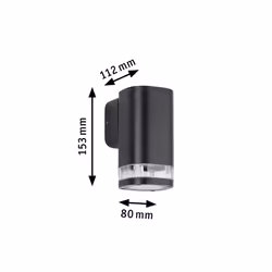 Paulmann Colum Éclairage mural extérieur GU10 LED 20 W - Vue supplémentaire 4