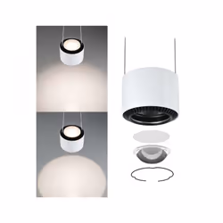 Paulmann 94971 éclairage en suspension Support flexible Ampoule(s) non remplaçable(s) 8,5 W LED Blanc