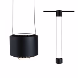 Paulmann 94972 éclairage en suspension Support flexible Ampoule(s) non remplaçable(s) 8,5 W LED Noir