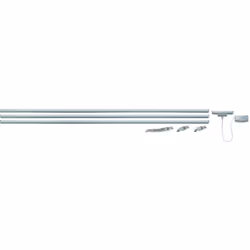Paulmann 950.16, URail, acc. système rail, système de base 230V, chrome mate, Kit de montage, Chrome, Métal, 1000 W, 230 V, 1 ...