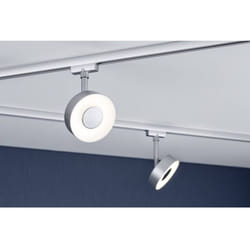 Paulmann - Luminaire sur rail haute tension Circle URail led intégrée 5 w led chrome (mat)