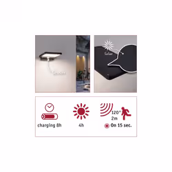 Paulmann Solveig Éclairage mural extérieur Ampoule(s) non remplaçable(s) LED Noir - Vue supplémentaire 11