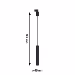 Paulmann Artemons Spot lumineux sur rail Noir GU10