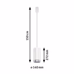 Paulmann Corus Spot lumineux sur rail Blanc E27