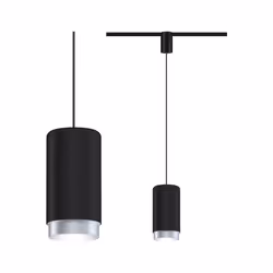Paulmann Corus, Spot lumineux sur rail, E27, 1 ampoule(s), Noir