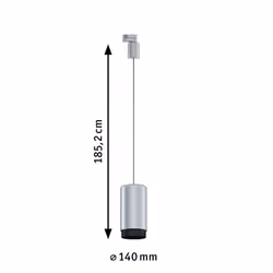 Paulmann Corus Spot lumineux sur rail Argent E27