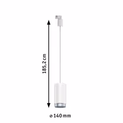 Paulmann Corus Spot lumineux sur rail Blanc E27 LED