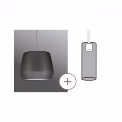 Paulmann 2Easy abat-jour Universel Gris Métal