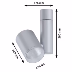 Paulmann Zeuz Spot lumineux sur rail Chrome LED F