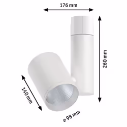 Paulmann Zeuz Spot lumineux sur rail Blanc Ampoule(s) non remplaçable(s) F