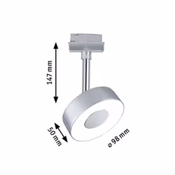 Paulmann 96799 spot d'éclairage Spot lumineux sur rail Chrome Ampoule(s) non remplaçable(s) LED