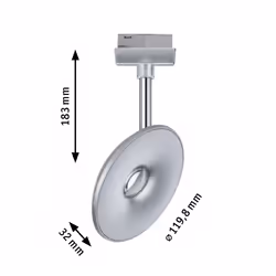 Paulmann Sphere Spot lumineux sur rail Chrome LED