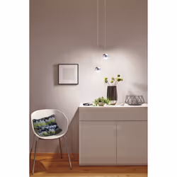 Paulmann Capsule II éclairage en suspension Support flexible LED Argent