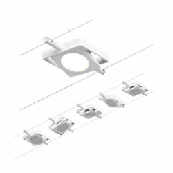 Paulmann MacLED Basic Set, Spot lumineux sur rail, 5 ampoule(s), LED, 26 W, 3000 K, Chrome, Blanc