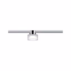 Paulmann 96809, Spot lumineux sur rail, Ampoule(s) non remplaçable(s), LED, 4000 K, 420 lm, Chrome, Acier satin, Transparent