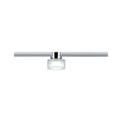 Paulmann 96809 spot d'éclairage Spot lumineux sur rail Chrome, Acier satin, Transparent Ampoule(s) non remplaçable(s) LED
