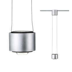 Paulmann Aldan éclairage en suspension Support flexible LED Noir, Chrome