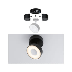 Paulmann Base Spot lumineux sur rail Noir LED