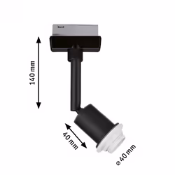 Paulmann DecoSystems Spot lumineux sur rail Noir E14