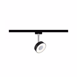 Paulmann Circle, Spot lumineux sur rail, LED, 5 W, 2700 K, 210 lm, Noir, Chrome
