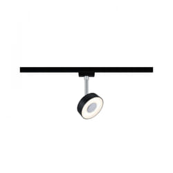 Paulmann Circle Spot lumineux sur rail Noir, Chrome LED