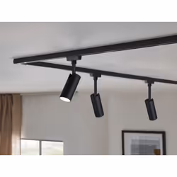 Paulmann Tubo Spot lumineux sur rail Noir