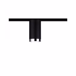 Paulmann Tube, Spot lumineux sur rail, GU10, 1 ampoule(s), Noir, Chrome