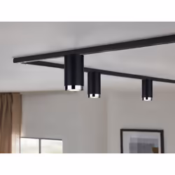 Paulmann Tube Spot lumineux sur rail Noir, Chrome GU10