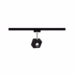 Paulmann Cube, Spot lumineux sur rail, LED, 8 W, 2700 K, 520 lm, Noir, Chrome