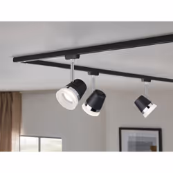 Paulmann Cone Spot lumineux sur rail Noir, Chrome GU10