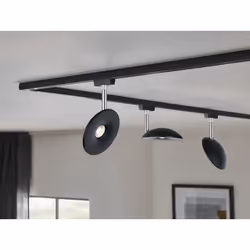 Paulmann Sphere Spot lumineux sur rail Noir, Chrome LED