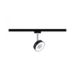Paulmann Circle Spot lumineux sur rail Noir, Chrome Ampoule(s) non remplaçable(s) LED 5 W