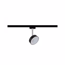 Paulmann Circle Spot lumineux sur rail Noir, Chrome Ampoule(s) non remplaçable(s) LED 5 W