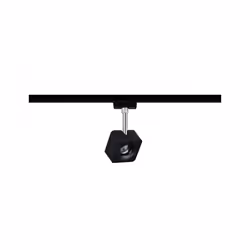 Paulmann Cube Spot lumineux sur rail Noir, Chrome LED 8 W