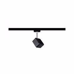 Paulmann Cube Spot lumineux sur rail Noir, Chrome LED 8 W