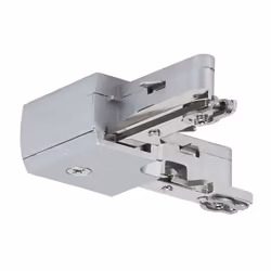 Paulmann 976.48, URail, acc. système rail, connecteur en L 230V, chrome mate, Kit de montage, Chrome, Métal, 1000 W, 230 V, 6 ...