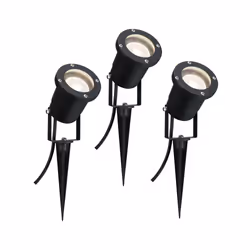 Paulmann 988.97, Éclairage au sol extérieur, Noir, Aluminium, IP65, Jardin, Fixation au plancher