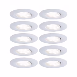 Paulmann 999.22, Spot lumineux encastrable, 10 ampoule(s), LED, 4000 K, 530 lm, Blanc
