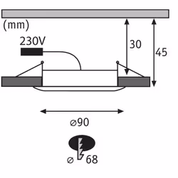 Paulmann Suon Spot lumineux encastrable Blanc LED 6,5 W - Vue supplémentaire 8